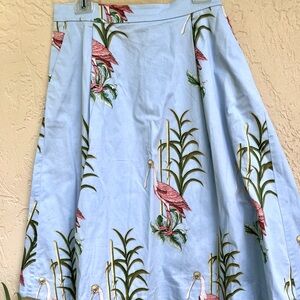 Ann Taylor, flamingo blue flare skirt size 12